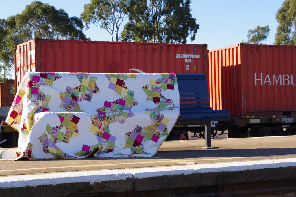 Ups and Down - pattern by Sarah Fielke using Tula Pink's Parisville fabric range